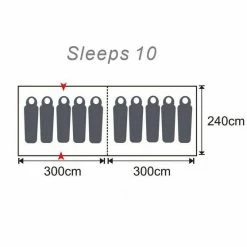 Dome Tents Wanderer Overland Dome Tent 10 Person 5 Dome Tents Wanderer Overland Dome Tent 10 Person -Cozy Camp Life BCF 580844 02 hi res