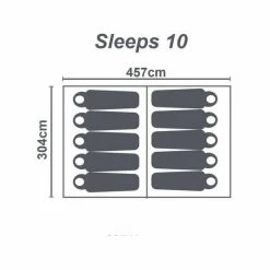 Dome Tents Wanderer Criterion 10 Person Instant Tent