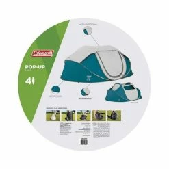 Dome Tents Coleman Pop Up 4 Person Tent 7 Dome Tents Coleman Pop Up 4 Person Tent -Cozy Camp Life BCF 596834 03 hi res